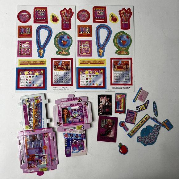 Vintage Barbie Cardboard Cut Out Accessories Magazine Lot Easter Teacher Olympic - Picture 2 of 9